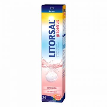 Zdrovit Litorsal 24 comprimate efervescente cu aroma de grapefruit