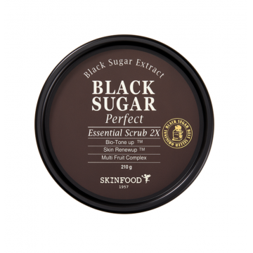 Exfoliant pe baza de zahar Black Sugar Perfect, 100g, Skinfood