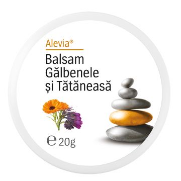 Balsam galbenele si tatanesa, 20g, Alevia