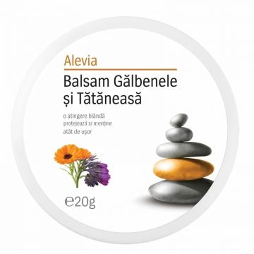 Balsam galbenele si tatanesa, 20g, Alevia