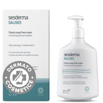 Crema pentru curatare fara sapun Salises, 300ml, Sesderma