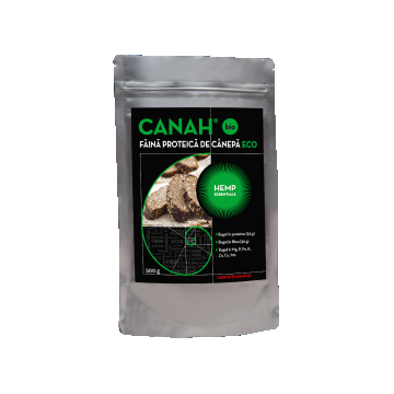 Faina proteica de canepa ECO, 500g, Canah