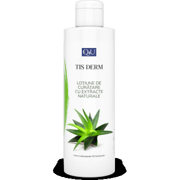 Lotiune de curatare pentru fata TIS-Derm Q4U, 250ml, Tis Farmaceutic