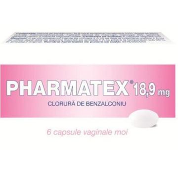 Pharmatex capsule vaginale 18,9mg, 6 capsule vaginale, Innotech