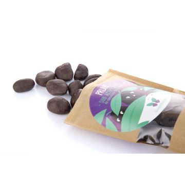 Prune in ciocolata fara zahar, 250g, Sweeteria