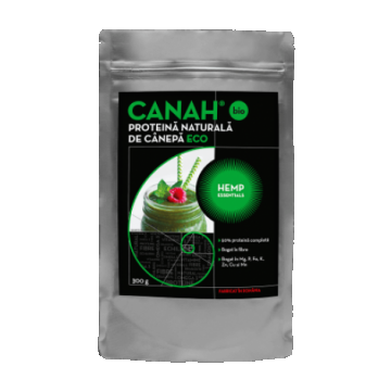 Pudra proteica de canepa ECO, 300g, Canah