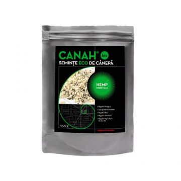 Seminte decorticate ECO de canepa, 1000g, Canah