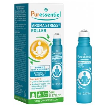 Stress - Roll-on Bio antistres cu 12 uleiuri esentiale, 5ml,  Puressentiel
