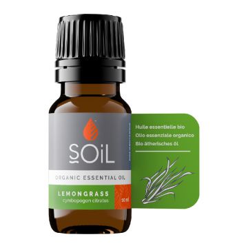 Ulei Esential Lemongrass Pur 100% Organic, 10ml, Soil