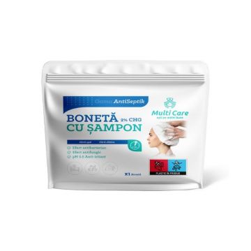 Boneta cu sampon 2% CHG AntiSeptik, 1 bucata, Multi Care