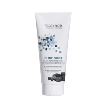 Pure Skin Detox gel negru de curatare, 200ml, Biotrade