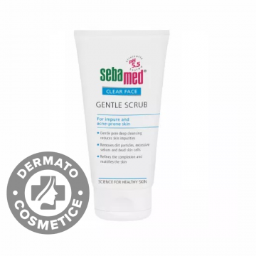 Scrub delicat pentru ten acneic Clear Face, 150ml, Sebamed