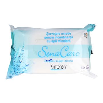 Servetele umede pentru incontinenta SenaCare, 65 bucati, Klintensiv