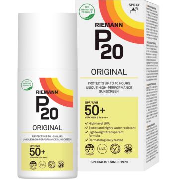 Spray Sun Protection cu factor de protectie SPF 50+ P20 Original, 175ml, Riemann