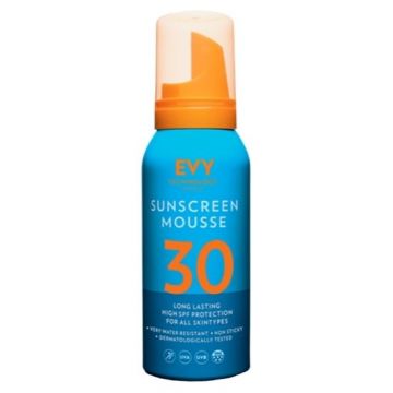 Spuma pentru fata si corp cu SPF30 Sunscreen Mousse, 100ml, Evy Technology