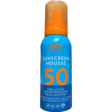 Spuma pentru fata si corp cu SPF50 Sunscreen Mousse, 100ml, Evy Technology