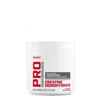 Creatina monohidrata fara aroma Pro Performance, 268g, GNC