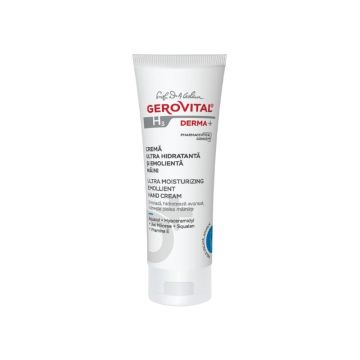 Crema de maini ultra hidratanta si emolienta H3 Derma+, 100 ml, Gerovital