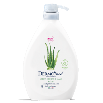 Dispenser Sapun lichid crema cu Aloe, 1000ml, Dermomed