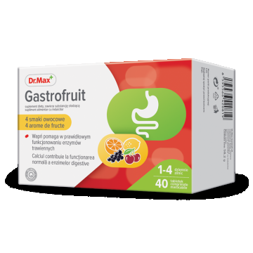 Dr. Max Gastrofruit, 40 comprimate masticabile