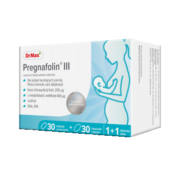 Dr. Max Pregnafolin III, 30 comprimate filmate + 30 capsule moi