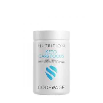 Formula pentru inhibarea asimilarii de carbohidrati Keto Carb Focus, 180 capsule, CodeAge