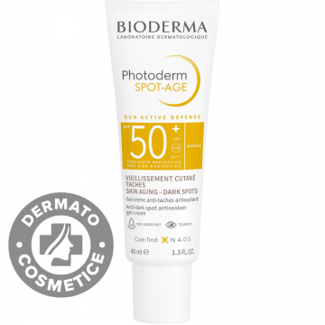Gel-crema cu efect antioxidant impotriva petelor brune Photoderm Spot-Age SPF 50+, 40ml, Bioderma