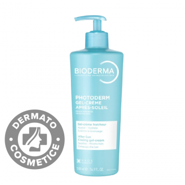 Gel-crema dupa expunerea la soare pentru piele sensibila Photoderm Apre-Soleil, 500ml, Bioderma