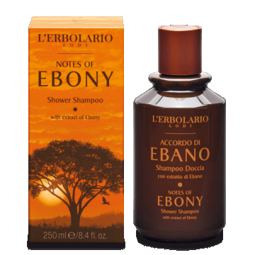 L'Erbolario Sampon si Gel de dus Notes of Ebony, 250ml