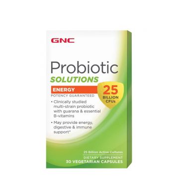 Probiotic Solutions 25 Miliarde CFU's si Energie, 30 capsule, GNC