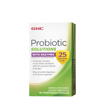 Probiotic solutions cu enzime digestive 25 Miliarde CFU's, 60 capsule, GNC