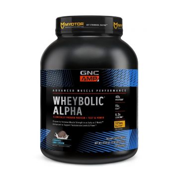 Proteina din zer cu aroma de biscuiti cu crema AMP Wheybolic Alpha MyoTor, 1276g, GNC