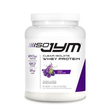 Proteina izolata din zer clear isolate whey protein cu aroma naturala de struguri Iso Jym, 520g, JYM