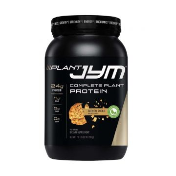 Proteina vegetala completa cu aroma de biscuiti cu ovaz Plant Jym, 907g, JYM