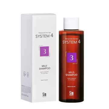Sampon Delicat 3 cu climbazol pentru toate tipurile de par System 4 Therapeutical Hair Spa, 250ml, Sim Sensitive