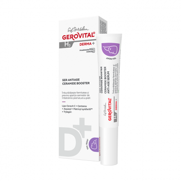 Ser antirid cu Ceramide Booster H3 Derma+, 15 ml, Gerovital