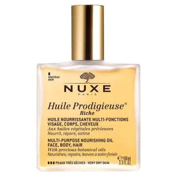 Ulei multifunctional intens hidratant pentru fata, corp si par Huile Prodigieuse, 100ml, Nuxe