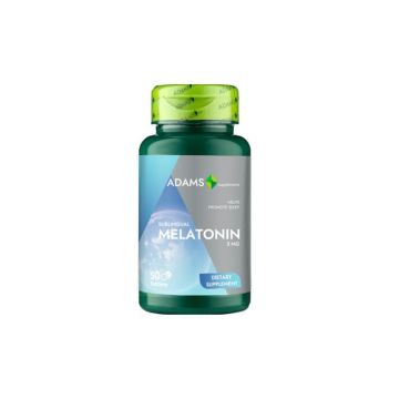 Melatonina sublingual, 50 tablete, Adams