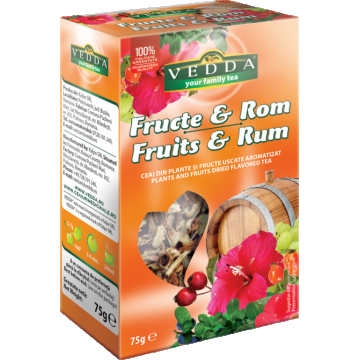 Ceai fructe padure rom 75g - VEDDA