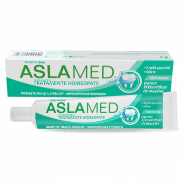 Pasta dinti tratamente homeopate 75ml - ASLAMED