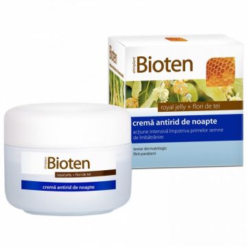 Crema noapte antirid Bioten 50ml - ELMIPLANT