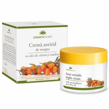 Crema noapte antirid ulei catina masline 50ml - COSMETIC PLANT