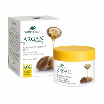 Crema zi regeneranta ArganAloe 50ml - COSMETIC PLANT