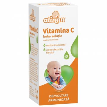 Solutie vitamina C bebe +0luni Alinan 20ml - FITERMAN