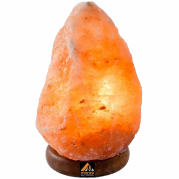 Veioza sare himalaya natur suport lemn 2_3kg - MONTE SALT CRYSTAL