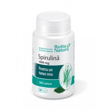 Spirulina 1000mg 30cp - ROTTA NATURA
