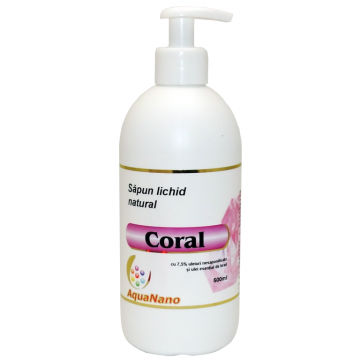 Sapun lichid clasic ulei esential brad Coral 500ml - AQUA NANO