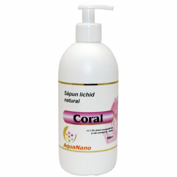 Sapun lichid clasic ulei esential lamaie Coral 500ml - AQUA NANO
