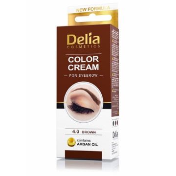 Crema coloranta gene sprancene 4.0 maro 15ml - DELIA