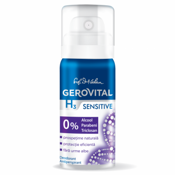 Deodorant spray antiperspirant Sensitive 40ml - GEROVITAL H3 CLASSIC